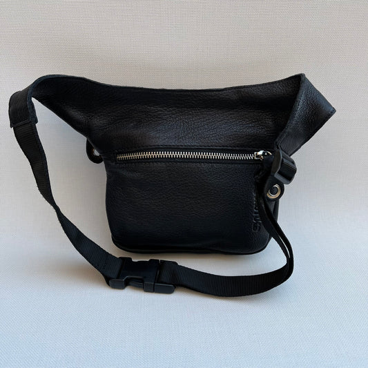Mini Special Black & Colors BioCuir® natural leather Unique Piece No. 10507