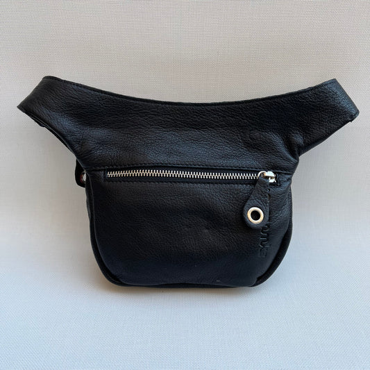 Mini Special Black & Colors BioCuir® natural leather Unique Piece No. 10504