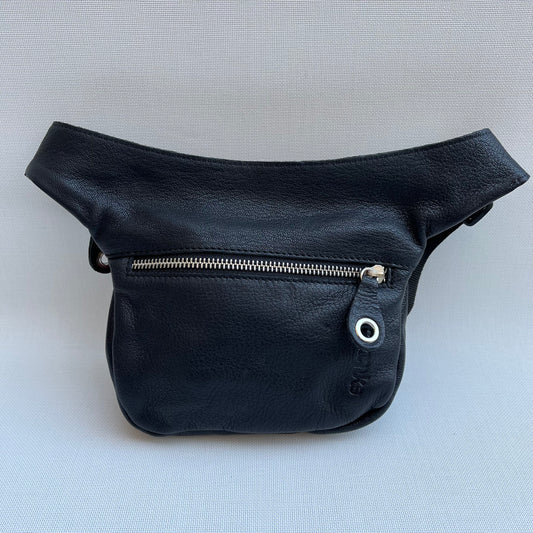 Mini Special Black & Colors BioCuir® natural leather Unique Piece No. 10498