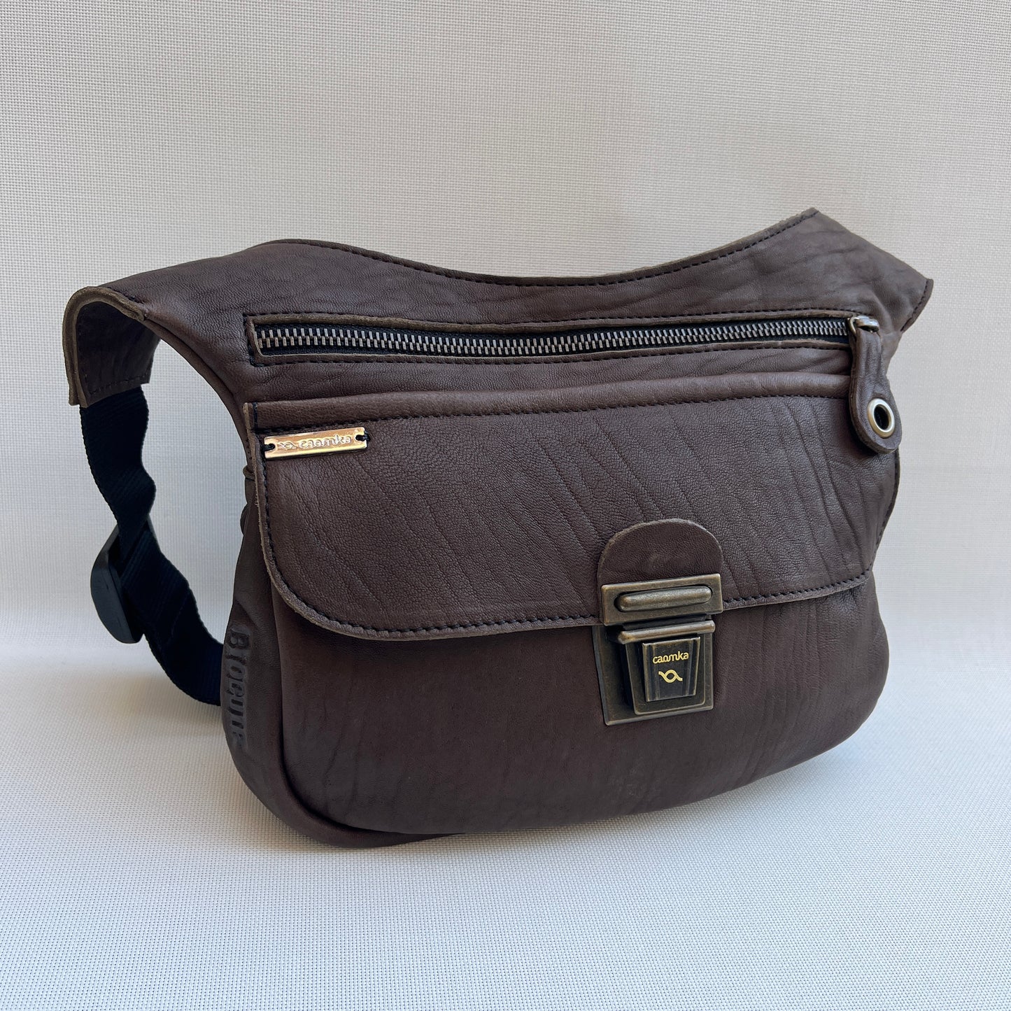 Classic Chocolate Brown Natural BioCuir® Leather Exclusive Piece No. 10859