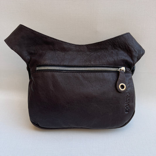 Special Brown Chocolate BioCuir® natural leather Unique Piece No. 10686