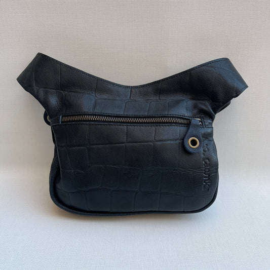 Special engraved blue BioCuir® natural leather Unique Piece No. 10776