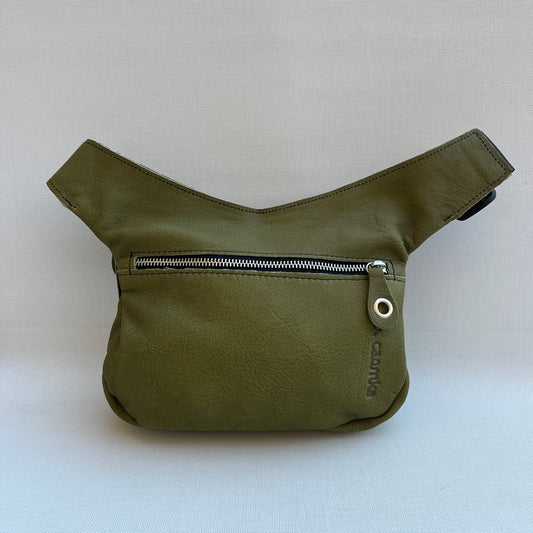 Special Pistachio Green & Silver Natural BioCuir® Leather Exclusive Piece No. 13034