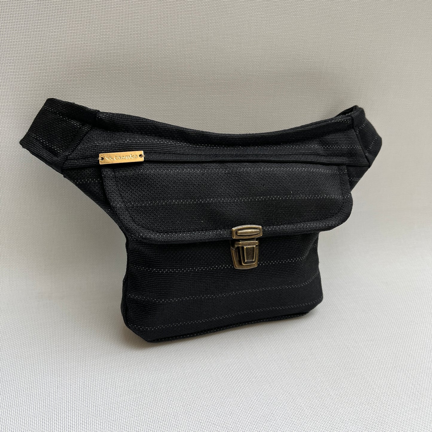 Mini Diplomatic Black "Cordura" & Old Gold · Pieza Exclusiva Núm. 11777