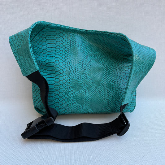 Special Turquoise & Butterflies Vegan Leather Unique Piece No. 12090