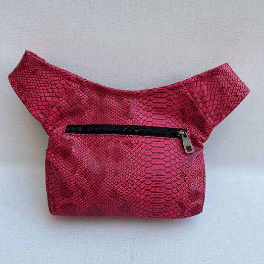 Special Fucsia Animal Print + Bolsillo trasero · Piel Vegana · Pieza Única Núm. 12096