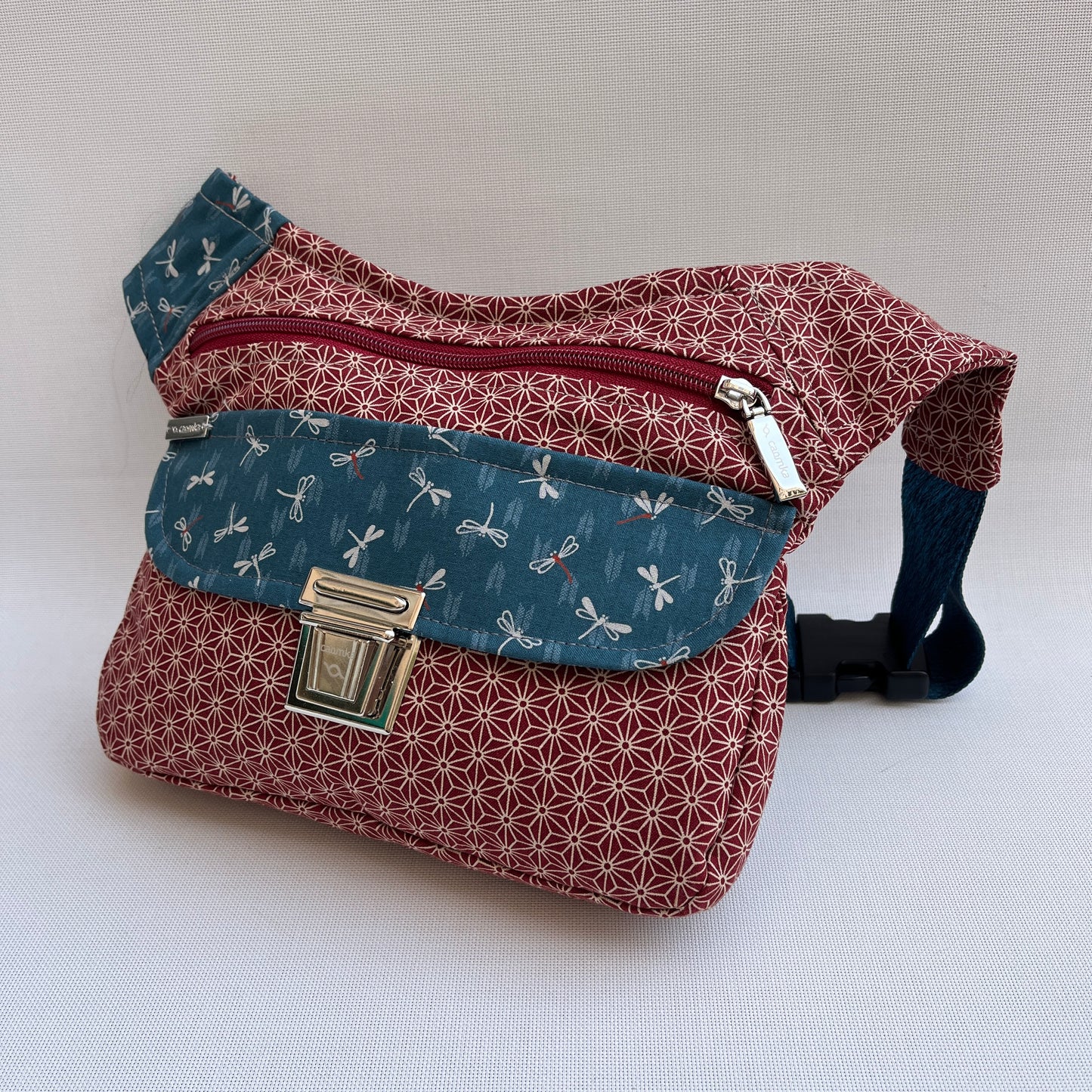 Spezielles Geometric & Dragon Fly + Gesäßtasche Unikat Nr. 12994