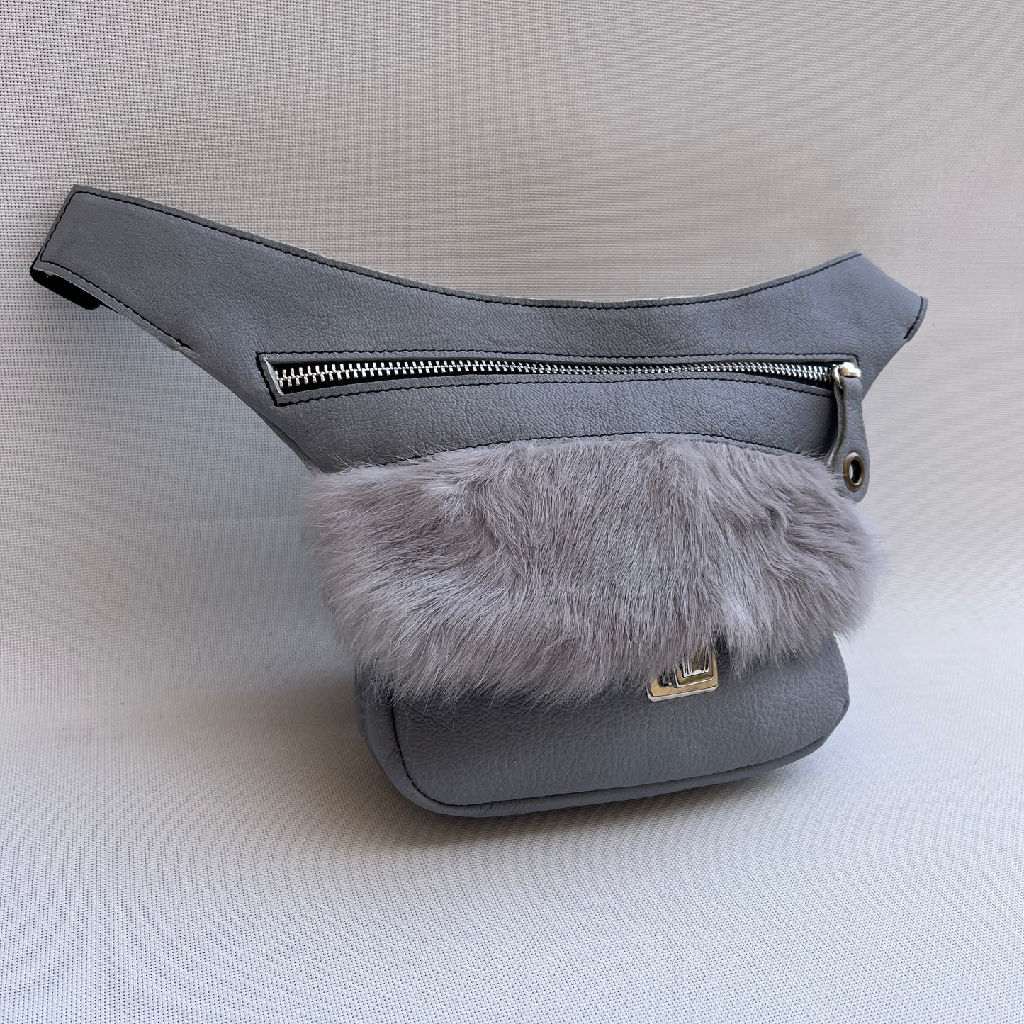 Mini Premium Soft & Silver BioCuir® Naturleder Einzelstück Nr. 12952