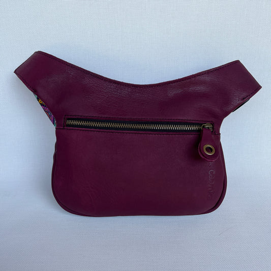 Special Bordeaux & Mandalas Natural leather BioCuir® Unique Piece No. 12213
