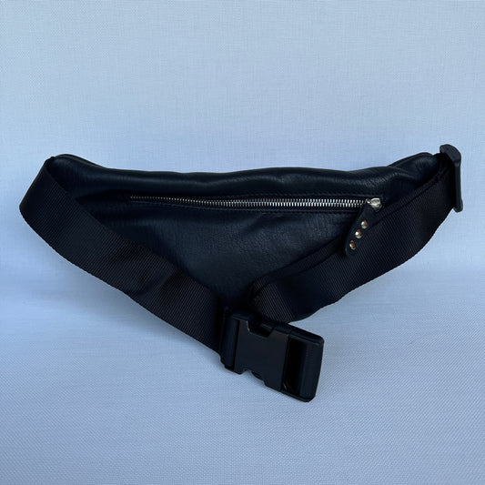 Retro Chic Special Black Mandalas BioCuir® natural leather Unique Piece No. 12343