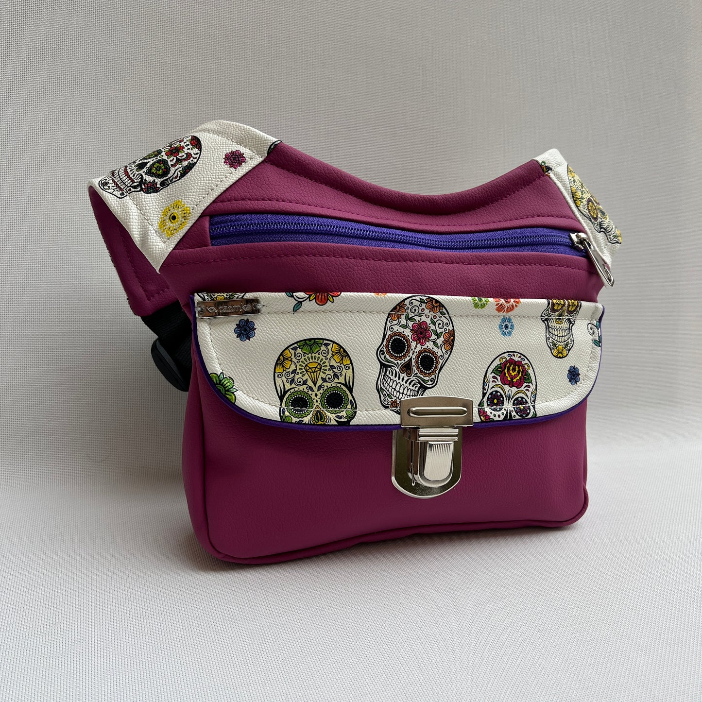 Special Mexican Skulls Vegan Leather Unique Piece No. 11355