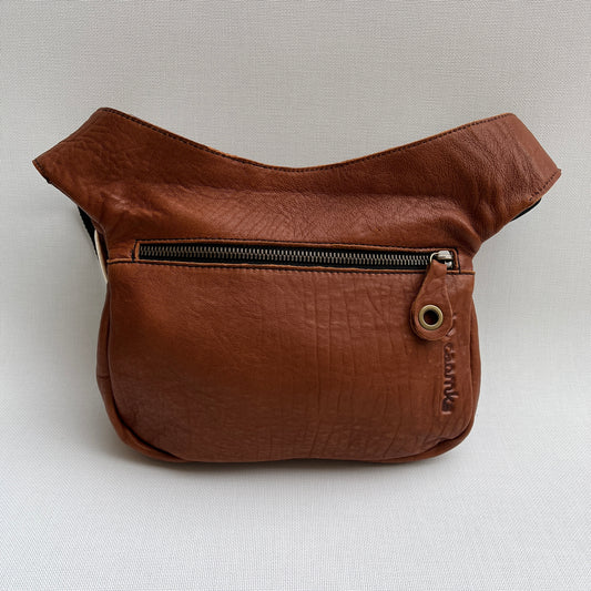 Special Brown Top BioCuir® natural leather Unique Piece No. 10524