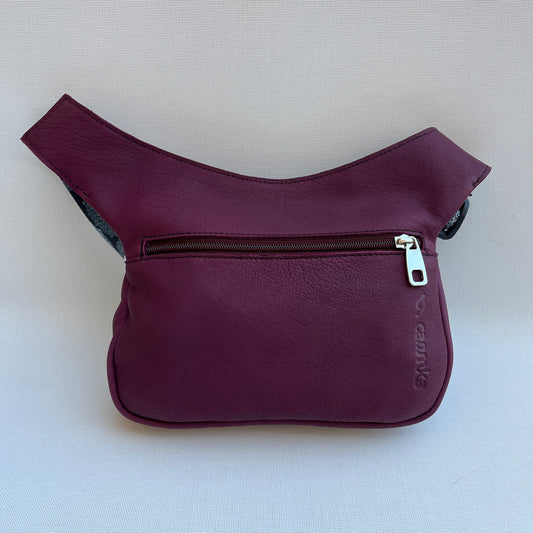 Special Bordeaux & Mandalas BioCuir® natural leather Unique Piece No. 12673