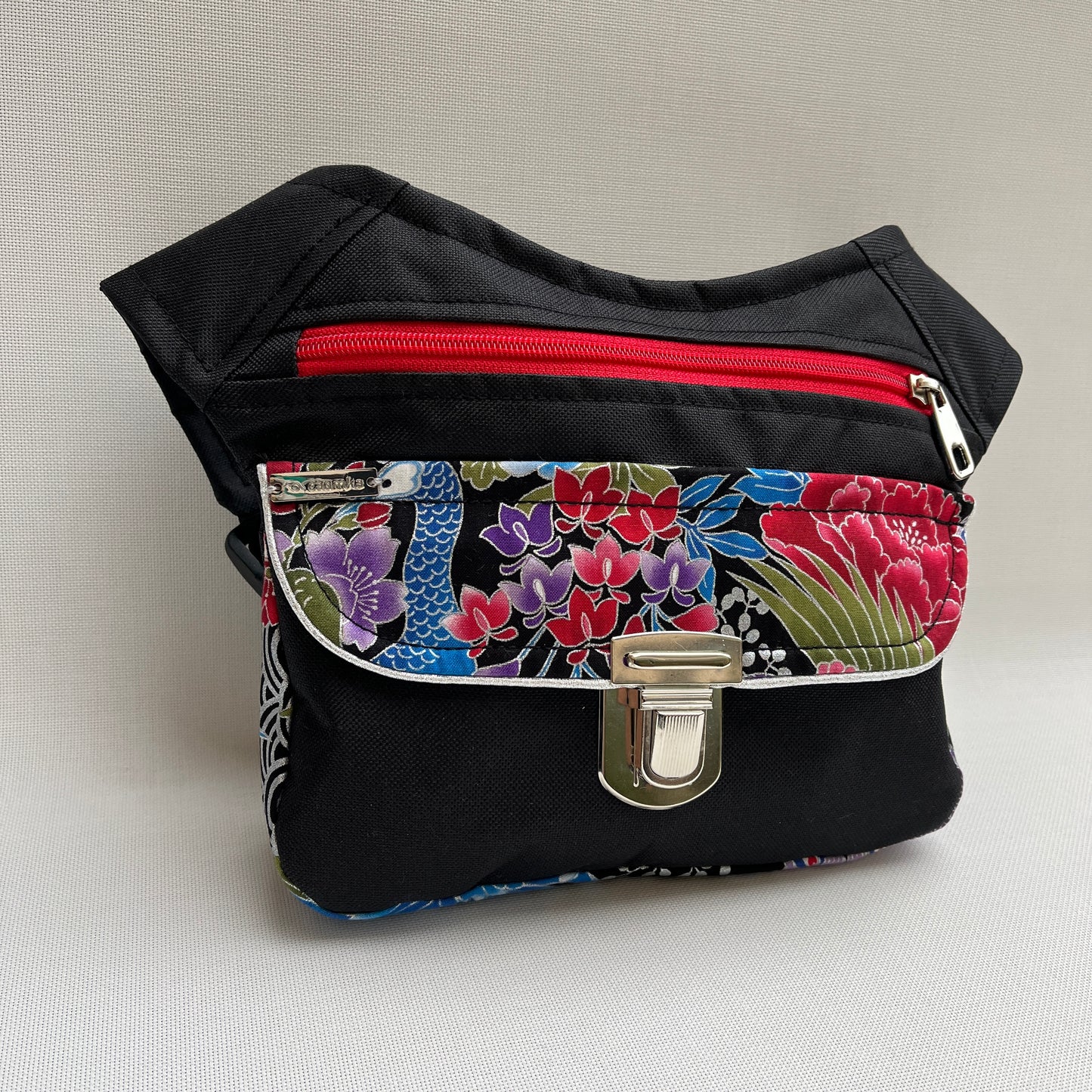 Special Black "Cordura" & Flowers · Waterproof · Unique Piece No. 11385