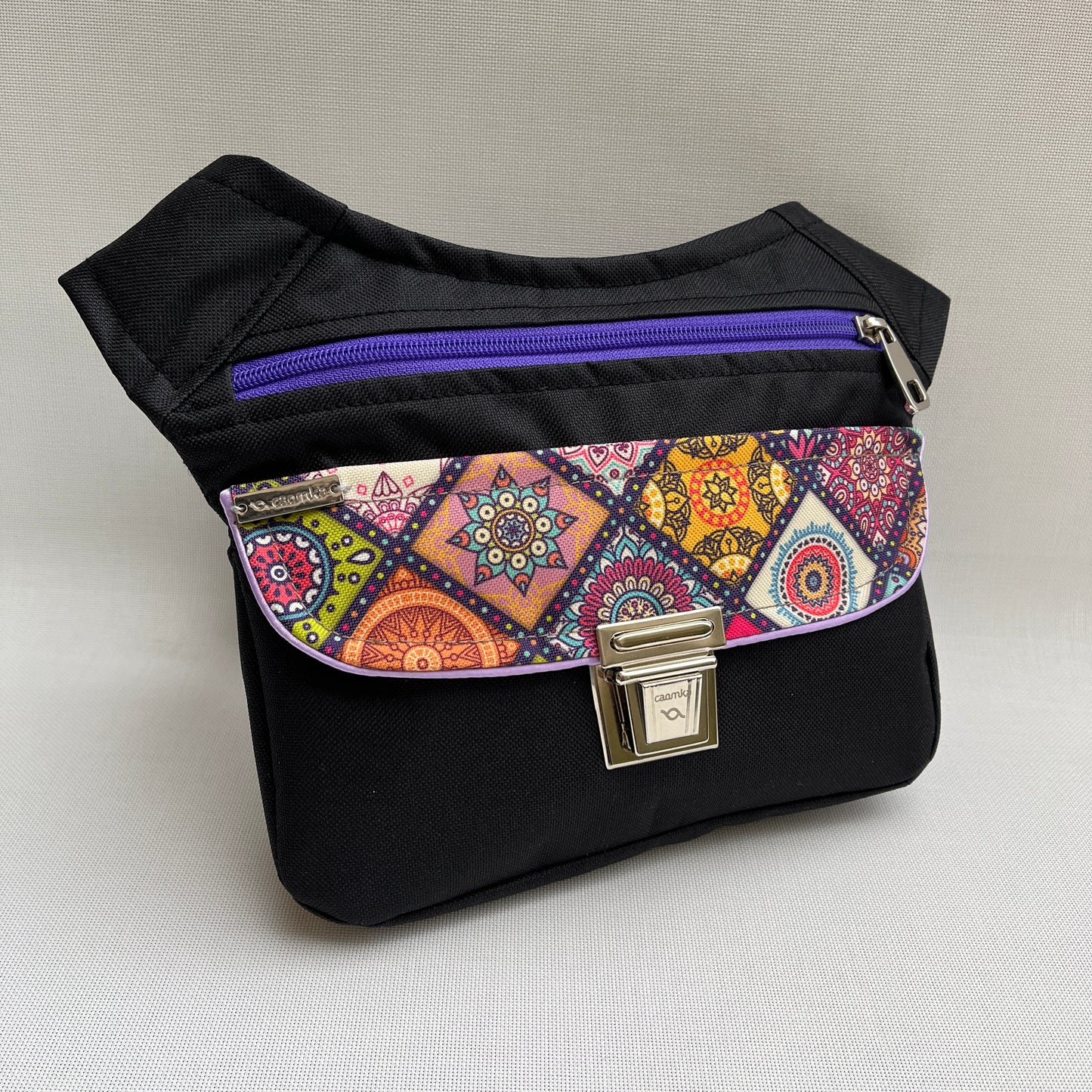 Special Black "Cordura" & Mandalas · Waterproof · Unique Piece No. 11388