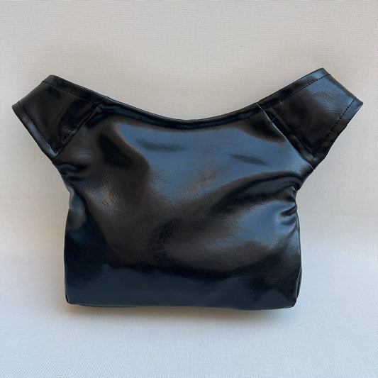 Special Black & Elegant White Vegan Leatherette Unique Piece No. 13166