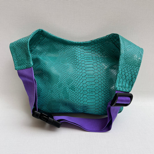Special Turquoise Snake Vegan Leather Exclusive Piece No. 11580