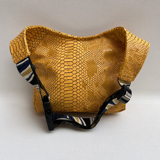 Special Yellow Snake Vegan Leather Unique Piece No. 11520