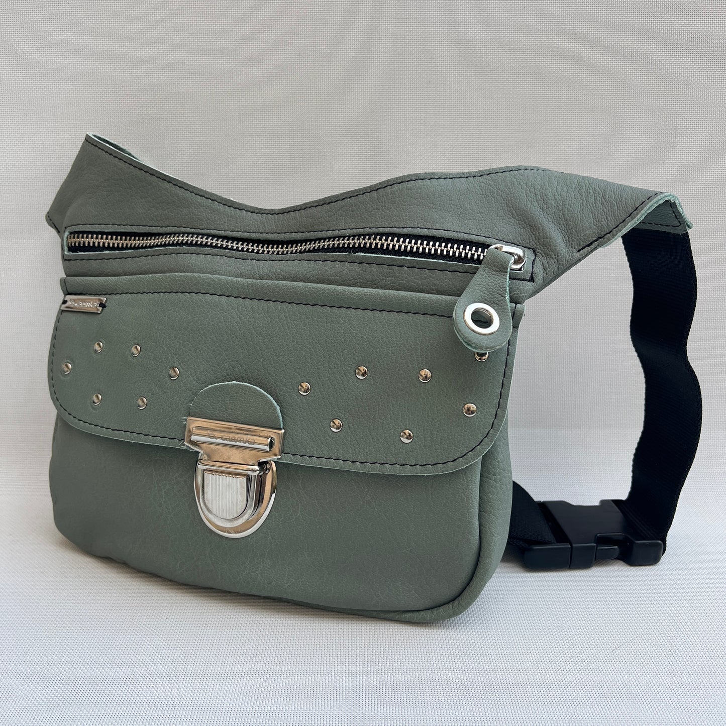 Premium "Turquoise Green" Natural BioCuir® Leather Exclusive Piece No. 13086