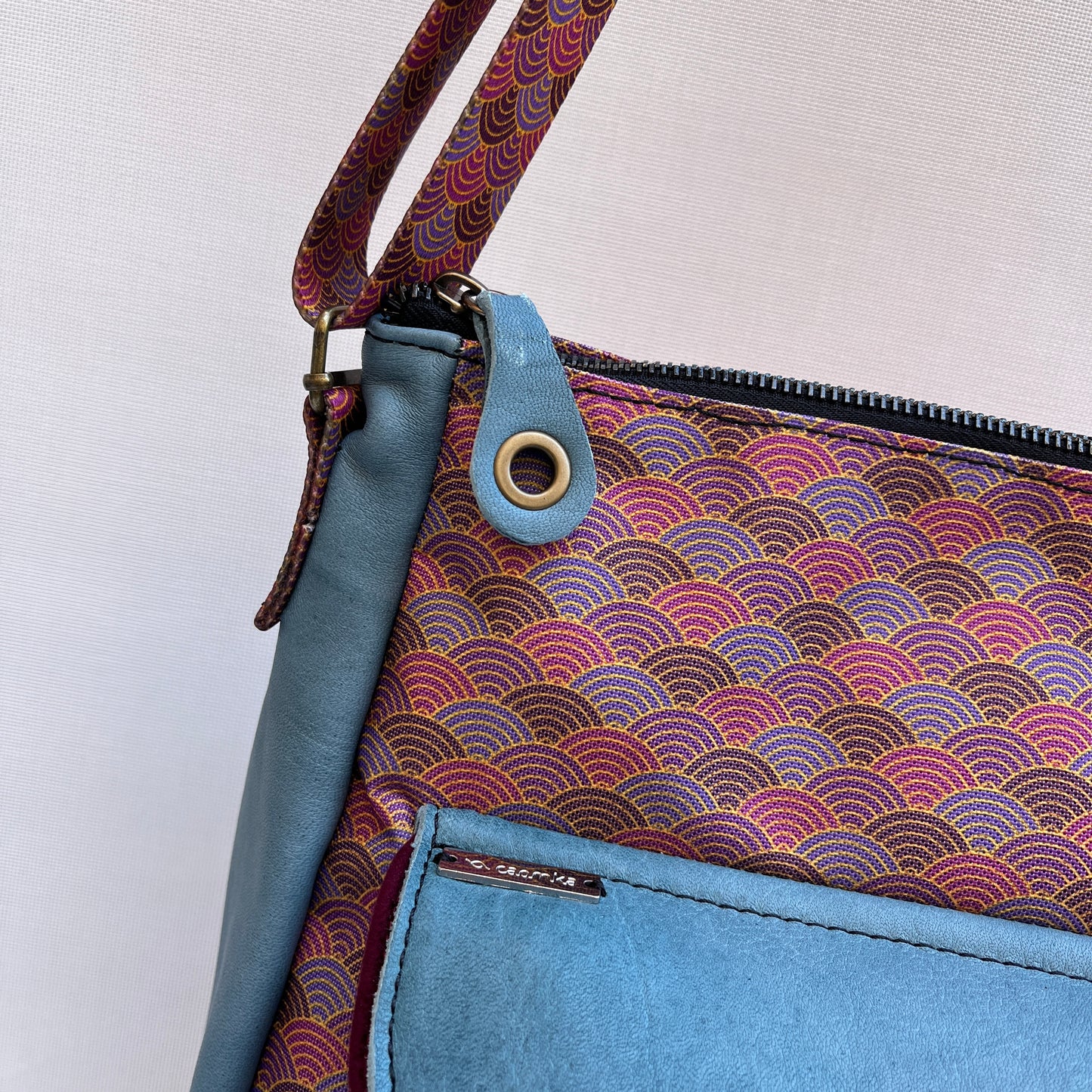 Caomka Tote Bag Special Edition BioCuir® Natural Leather Unique Piece 11459