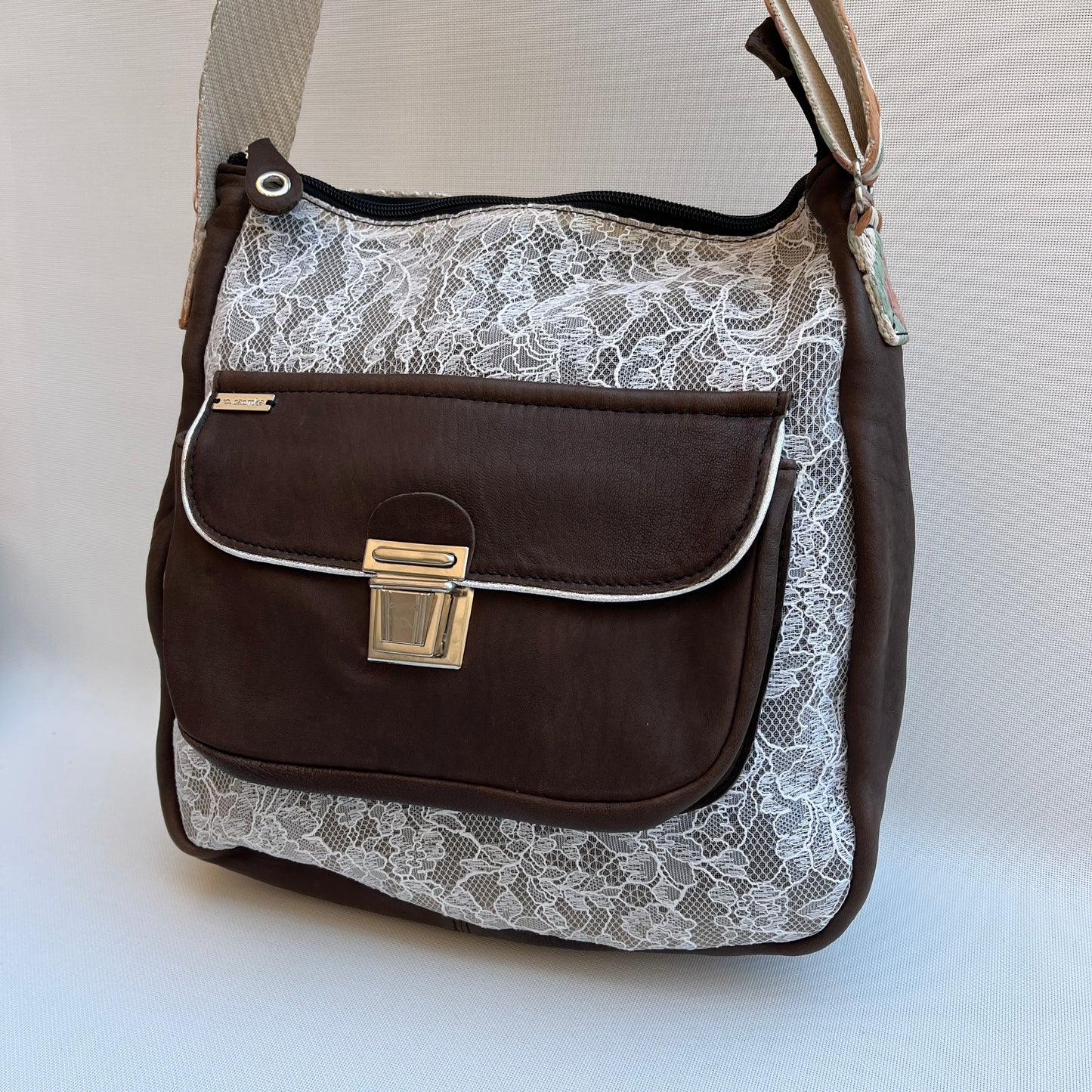 Caomka Tote Bag Special Edition BioCuir® Natural Leather Unique Piece 11463