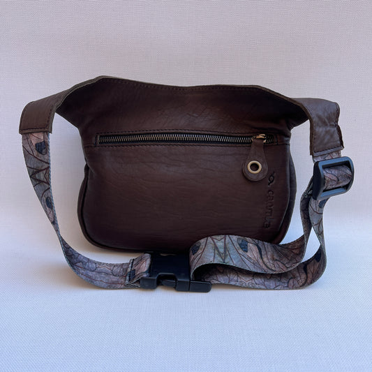 Special Brown Sweet Natural leather BioCuir® Unique Piece No. 11464