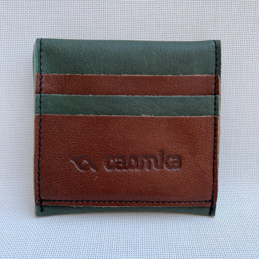 CAOMKA Coin Holder Natural BioCuir® Leather Unique Piece No. 12390