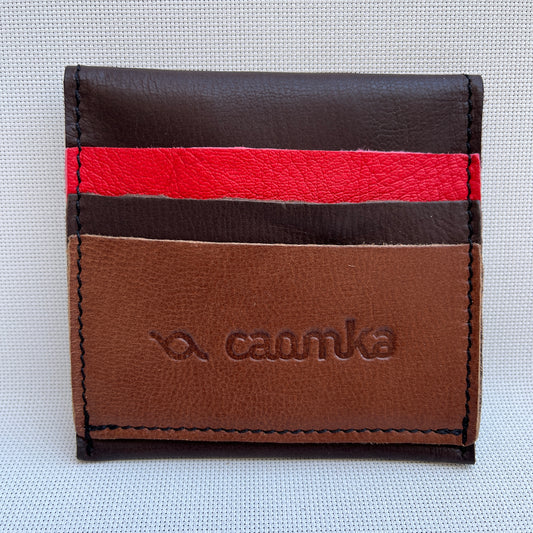 Porta Monedas CAOMKA · Piel natural BioCuir® · Pieza Exclusiva Núm. 12393