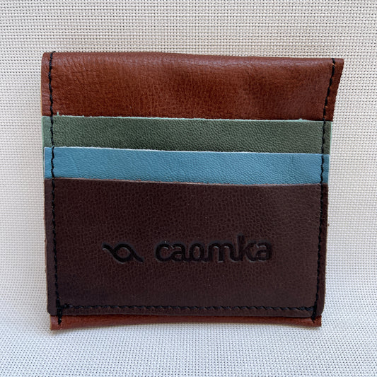 CAOMKA Coin Holder Natural BioCuir® Leather Exclusive Piece No. 12398