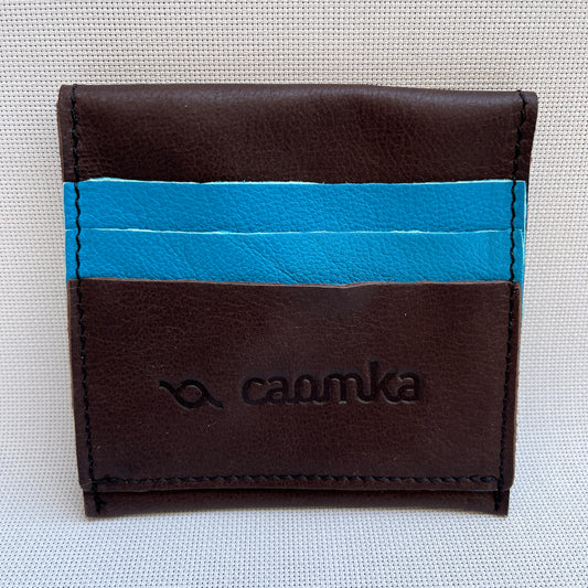 CAOMKA Coin Holder Natural BioCuir® Leather Exclusive Piece No. 12387
