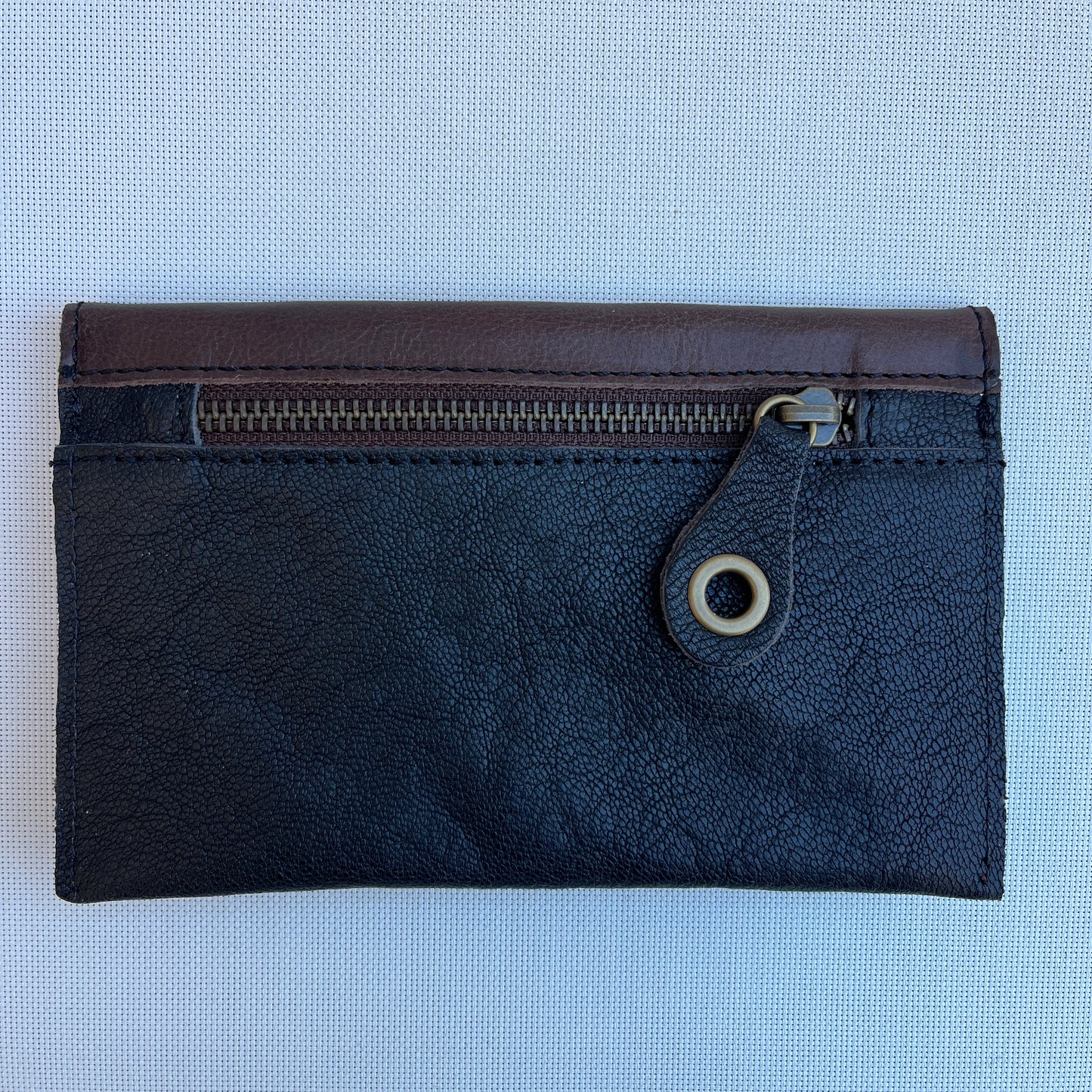 CAOMKA Flat Coin Purse Natural BioCuir® Leather Exclusive Piece No. 13190