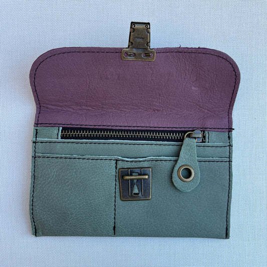 CAOMKA Flat Coin Purse Natural BioCuir® Leather Exclusive Piece No. 13189