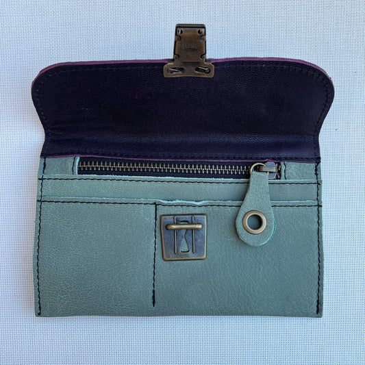 CAOMKA Flat Coin Purse Natural BioCuir® Leather Exclusive Piece No. 13188