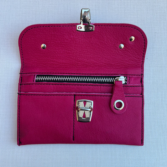 CAOMKA Premium Flat Coin Purse Natural BioCuir® Leather Exclusive Piece No. 13187
