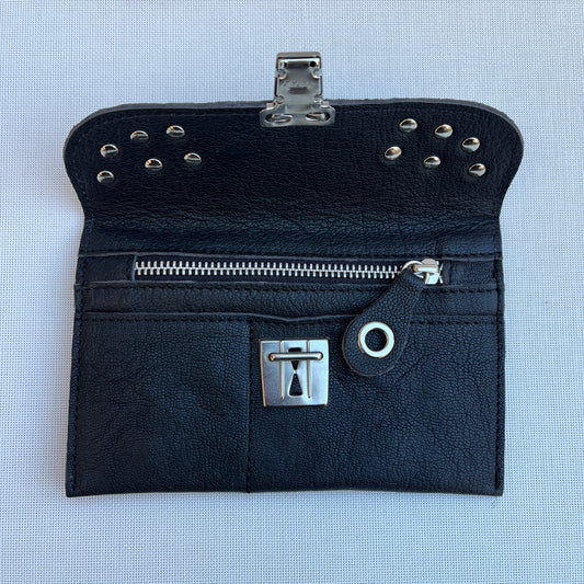 CAOMKA Premium Flat Coin Purse Natural BioCuir® Leather Exclusive Piece No. 13184