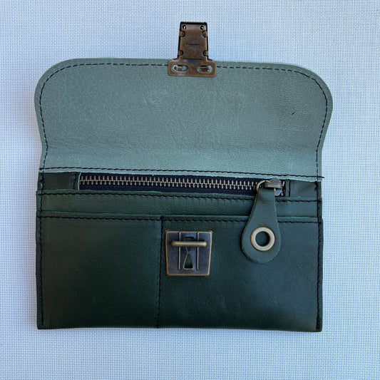CAOMKA Flat Coin Purse Natural BioCuir® Leather Exclusive Piece No. 13182