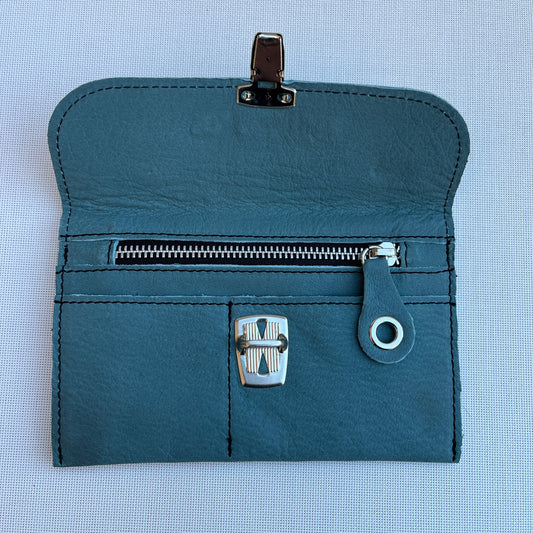 CAOMKA Flat Coin Purse Natural BioCuir® Leather Exclusive Piece No. 13177