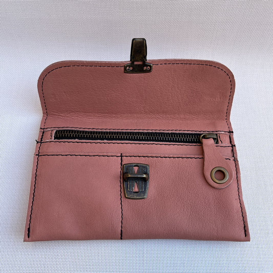 CAOMKA Flat Coin Purse Natural BioCuir® Leather Exclusive Piece No. 10741
