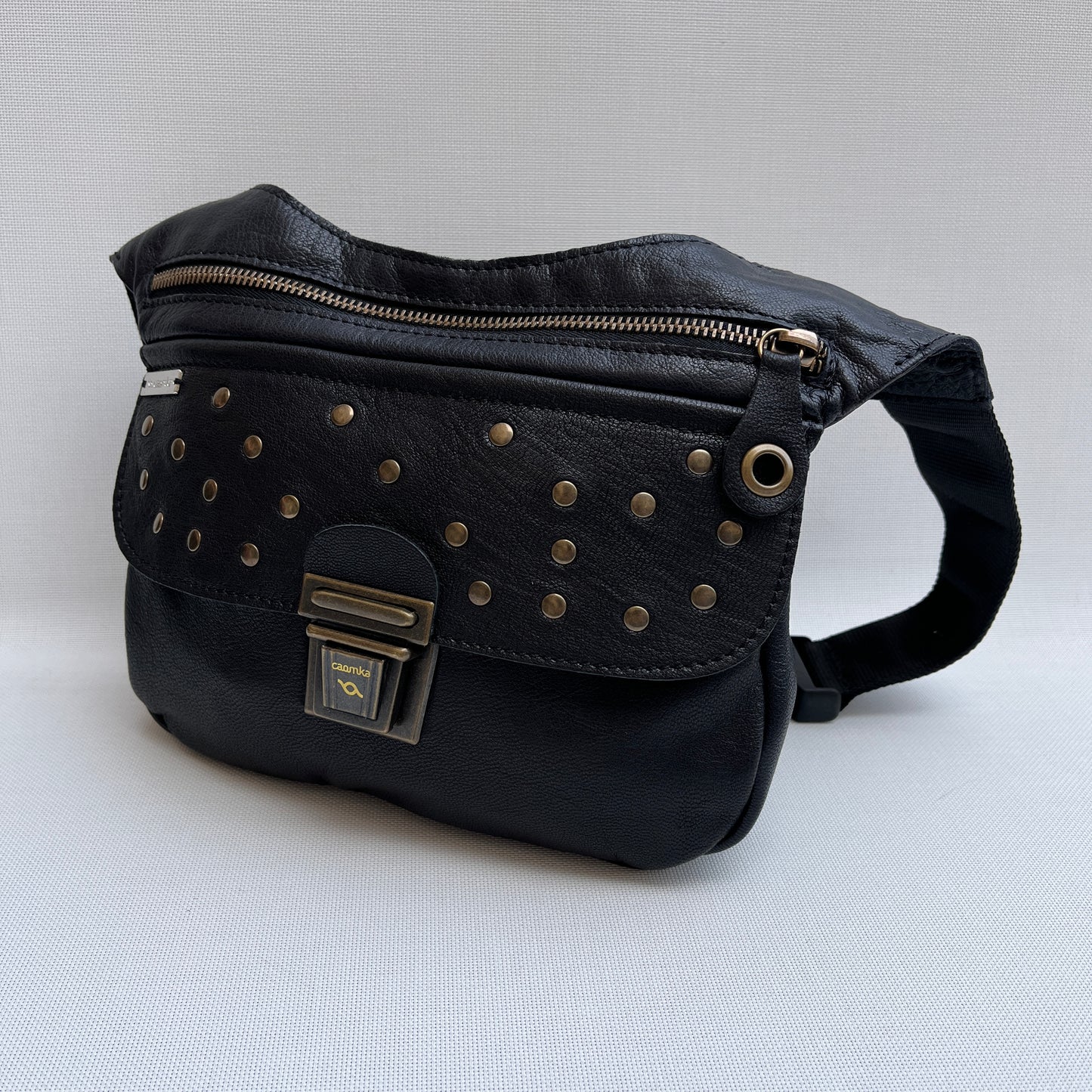 Premium Black & Old Gold Natural BioCuir® Leather Exclusive Part No. 11595