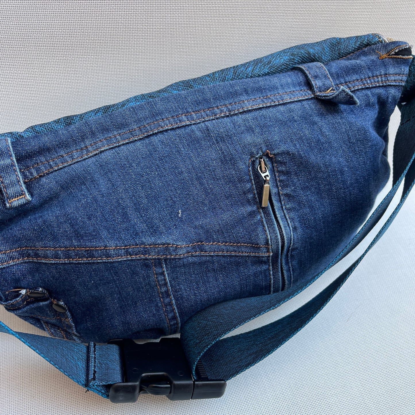 Maxi Retro Chic ♻️ Jeans Recycled ♻️ · Limited Edition · Unique Piece No. 13232