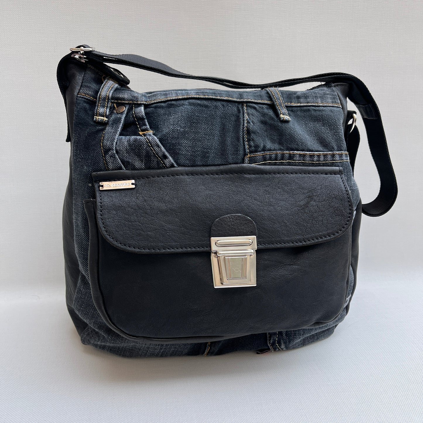 Caomka Tote Bag Special Edition BioCuir® Natural Leather Unique Piece 11634
