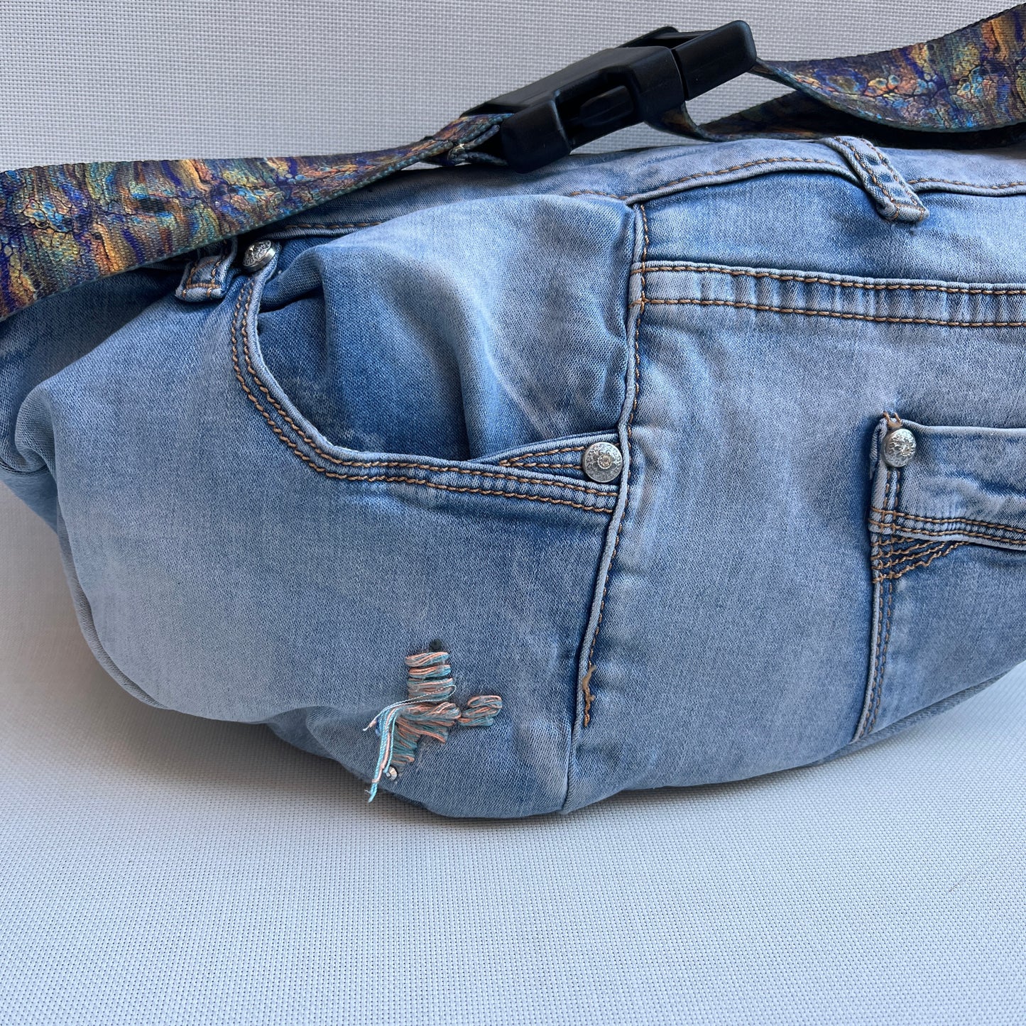 Maxi Retro Chic ♻️ Jeans Recycled ♻️ · Limited Edition · Unique Piece No. 13229