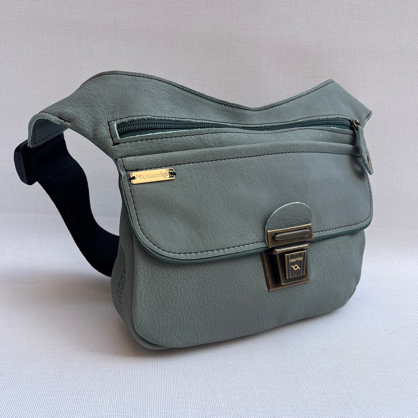 Turquoise Special Natural BioCuir® Leather Exclusive Piece No. 13258