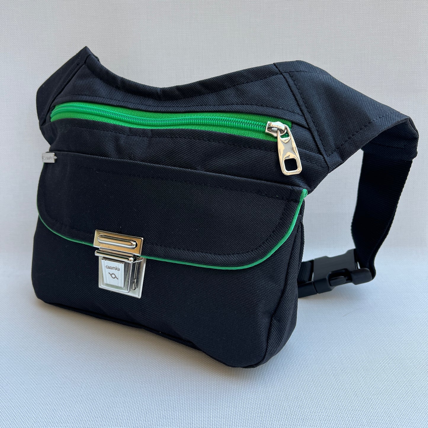 Special Black & Pistachio + Back pocket · Waterproof · Unique Piece No. 12536