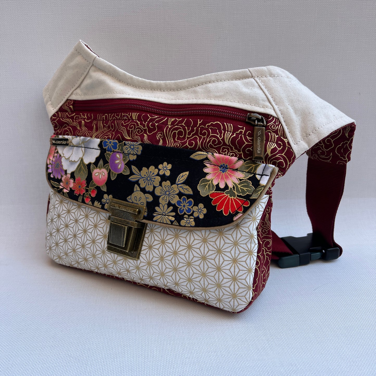 Elegant Geometric Flowers + Back pocket Unique Piece No. 13309