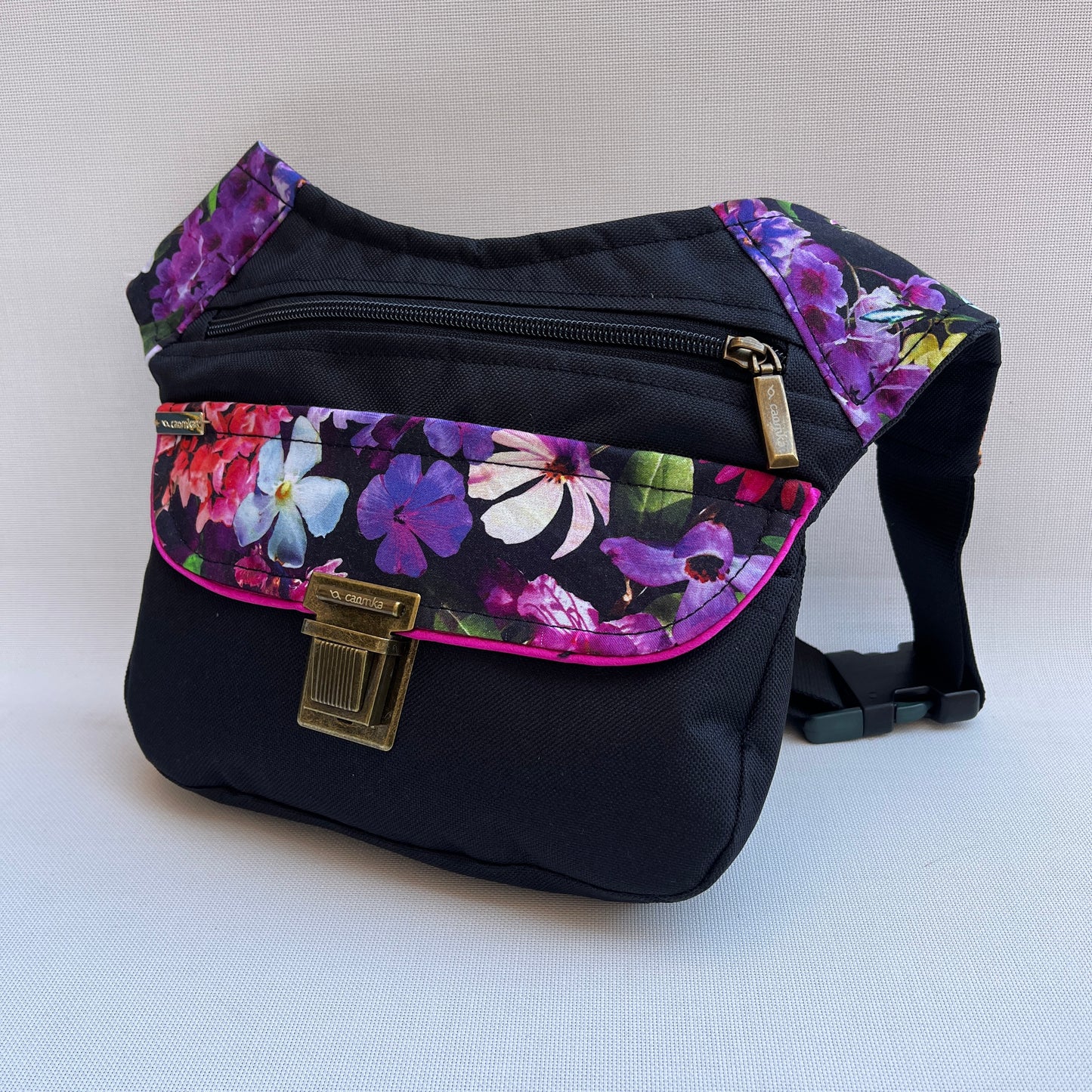 Special Black & Japanese Flowers · Waterproof · Unique Piece No. 13312