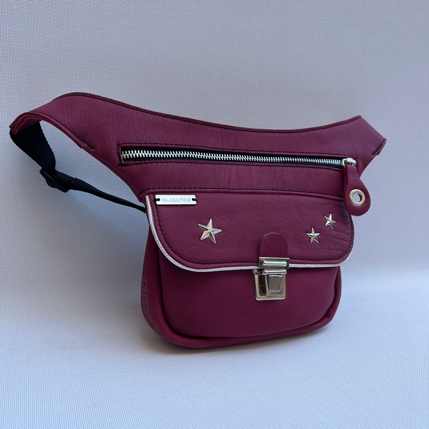 Mini Premium Stars & Silver · Piel natural BioCuir® · Pieza Exclusiva Núm. 11757