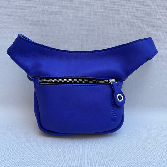 Mini Blue & Silver Natural BioCuir® Leather Exclusive Part No. 11756