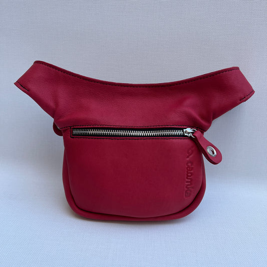 Mini Red & Silver · Piel natural BioCuir® · Pieza Exclusiva Núm. 11762
