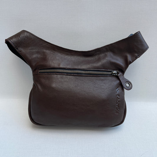 Premium Brown Circles & Old Gold Natural BioCuir® Leather Exclusive Part No. 12588